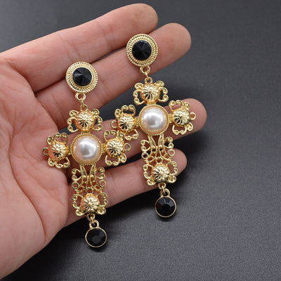 Vintage Baroque Court Earrings For Women