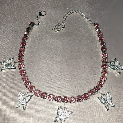 Butterfly Pendant Anklet