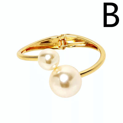 Alloy Jewelry Double Pearl Bracelet Women