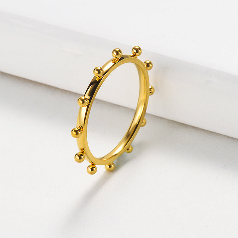 Gold Filled Love Heart Chunky Hexagon Geometric Rings