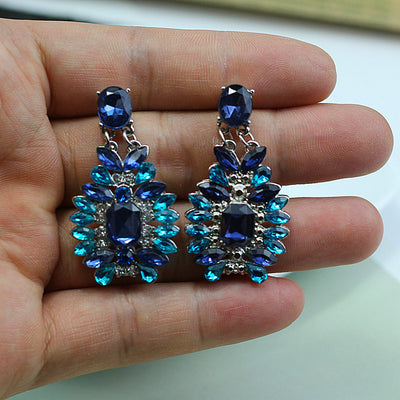 Alloy diamond earrings for women
