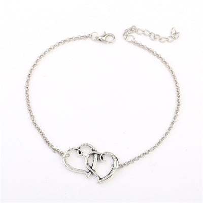 Heart shaped anklet