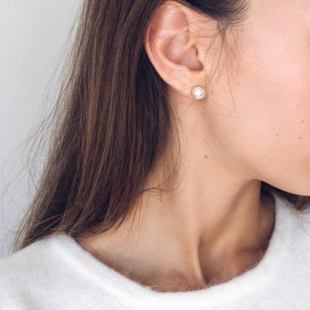 Simple Elegant Stainless Steel Earrings For Women